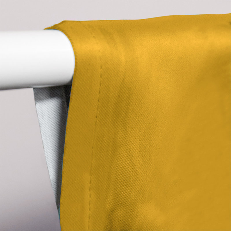 Mississippi Rebellion Sateen Room Darkening Curtain Single Panel, Gold/Red