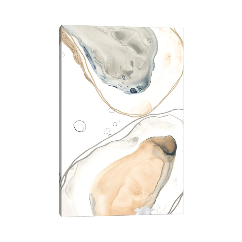 Ocean Oysters IV by June Erica Vess - Wrapped Canvas Gallery-Wrapped Canvas Giclée, 30.48cm H x 20.32cm W