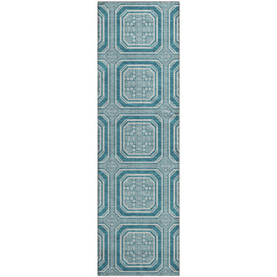 Premium Machine Washable Sykora AMF1451 Geometric Rug