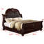 Lit à panneau tapissier de style traditionnel-429093771