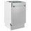 ZLINE 18" Tallac Series 3rd Rack Top Control Dishwasher with Stainless Steel Tub, 51dBa