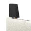 Grand lit plateforme tapissier blanc Boucle