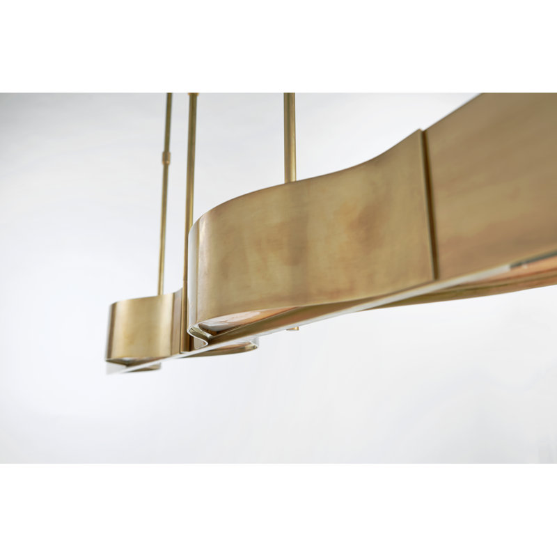 Kelly Wearstler Avant Large Linear Pendant, Antique Brass