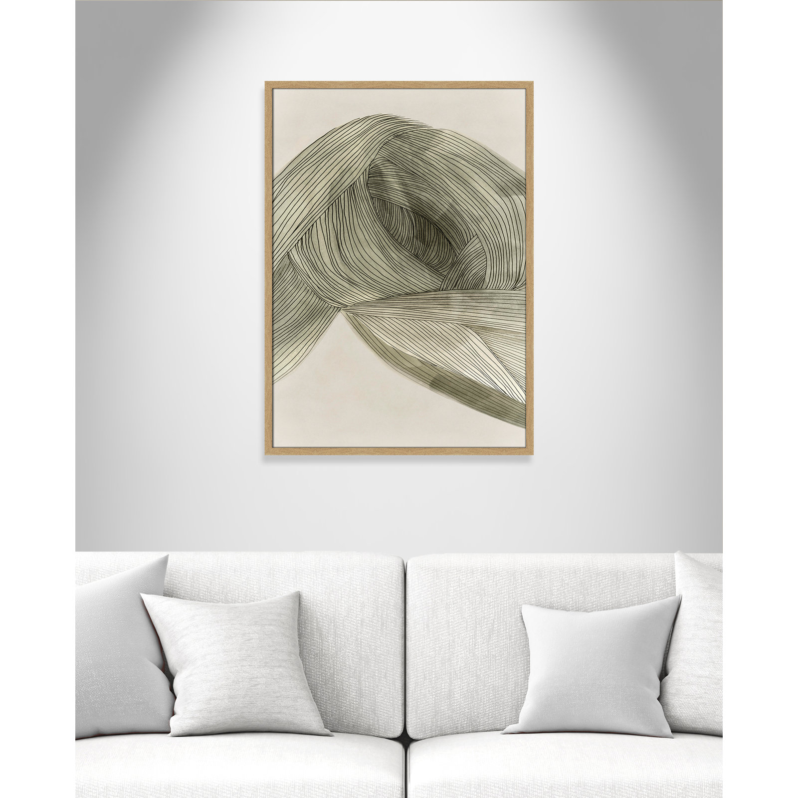 Arnell "Dreaming in Pastel I" Painting, 35.5" H x 25.5" W x 0.75" D, Natural