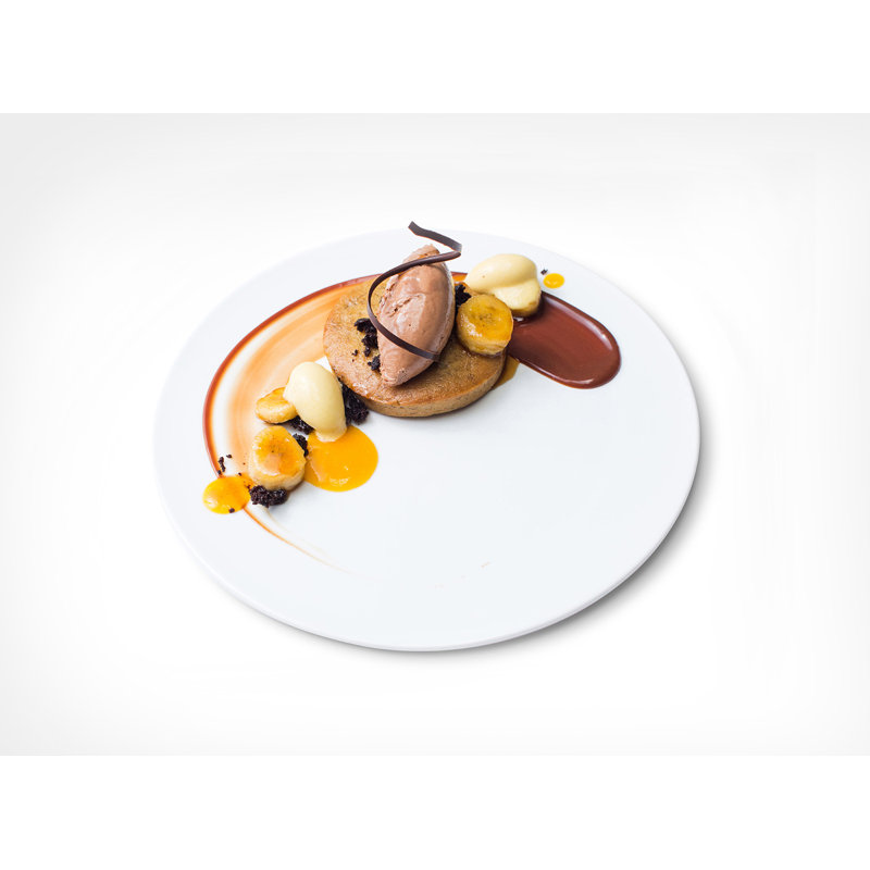 Assiette plate en toile, H 0,5 po x l 9 po x P 9 po
