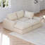 Canapé modulaire rembourré en L sans os-1934827056