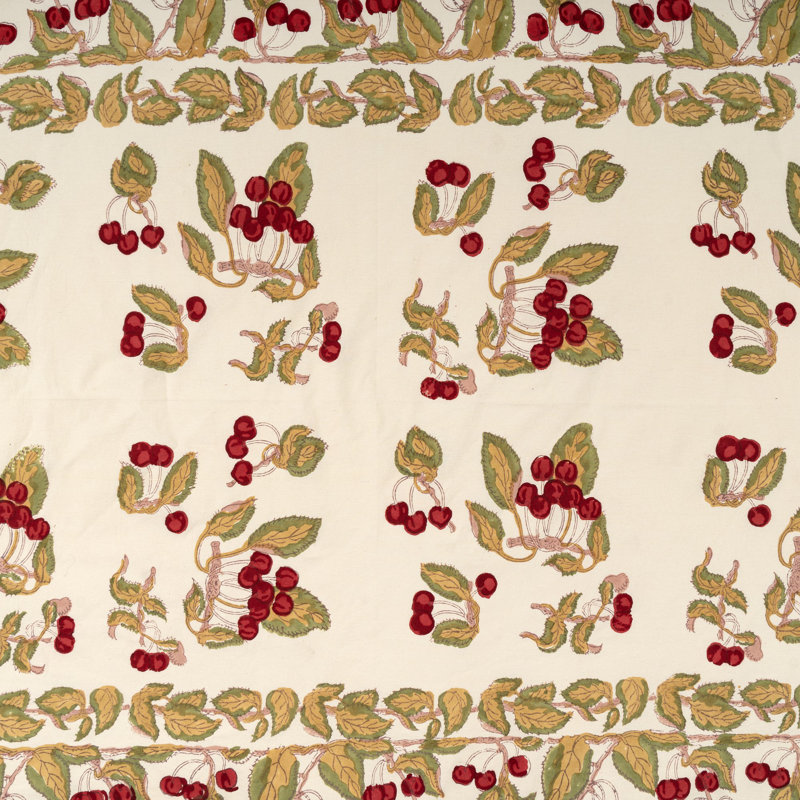 Cherry Tablecloth, 71" W x 128" L