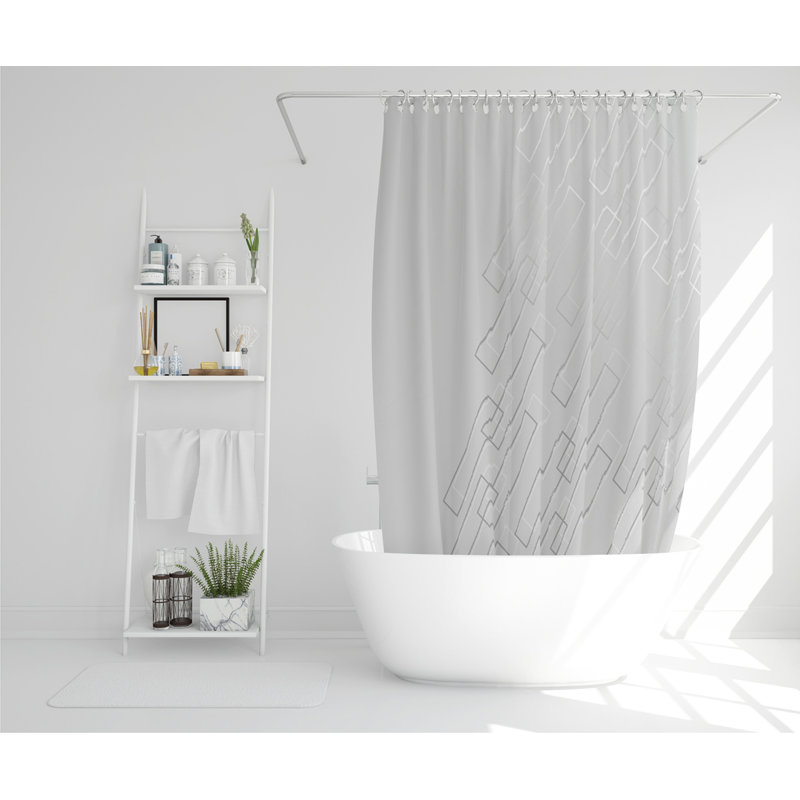Dilyn Polyester Shower Curtain Set