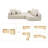 Ermajean Boneless 103.5'' Modular Sofa-1729575730
