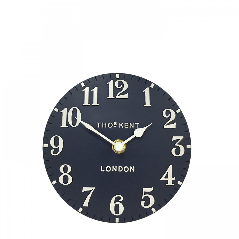 Quartz movement / Crystal Tabletop Clock, Midnight Blue