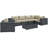 Invite 7 Piece Outdoor Patio Sunbrella Sectional Set-116781612