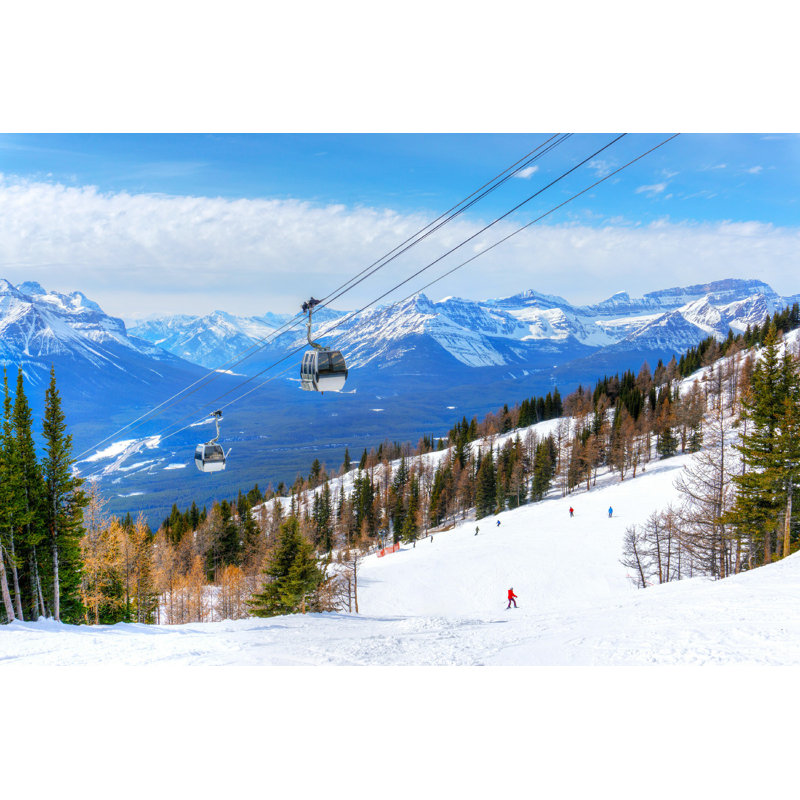 Skier à Lake Louise, L 12 po x H 8 po
