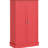 Red Kitchen Rack, 41", With 12 Door Shelves & Firm Storage Pantry Cabinet Double Doors Adjustable