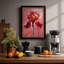Crimson Iris Botanical - Framed Print-641288191-641288160