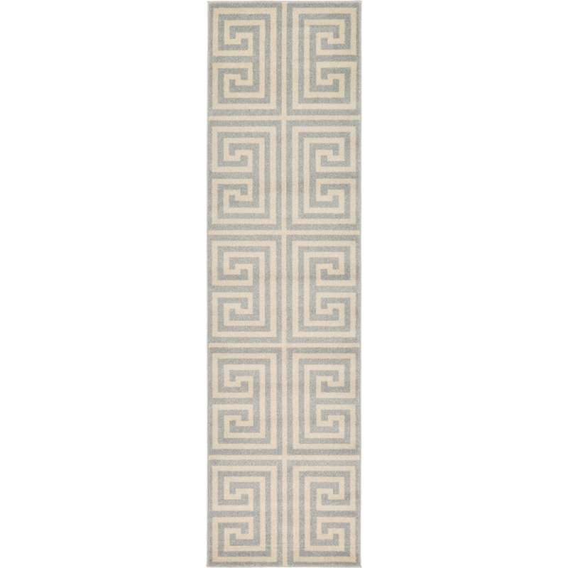 Geometric Indoor Rug, Runner 2'7" x 10'