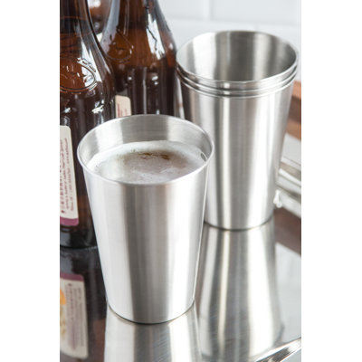 16oz. Stainless Steel Pint Glass Set