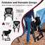 Chaise de camping à bascule d'extérieur pour adultes avec double dossier rembourré-487933954