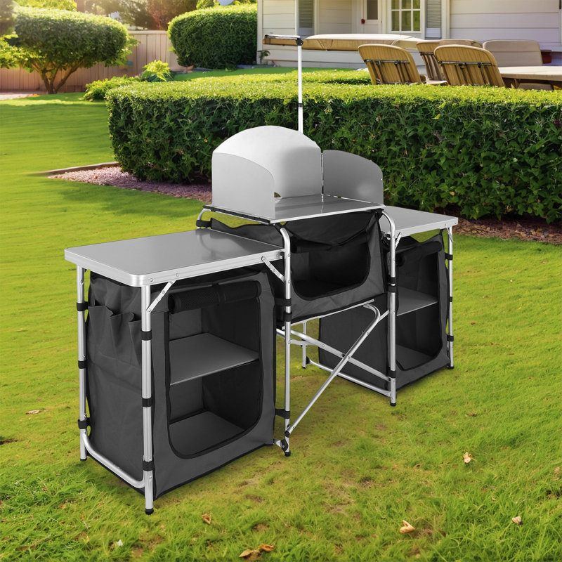 Table de camping pliante portative pour l'extérieur