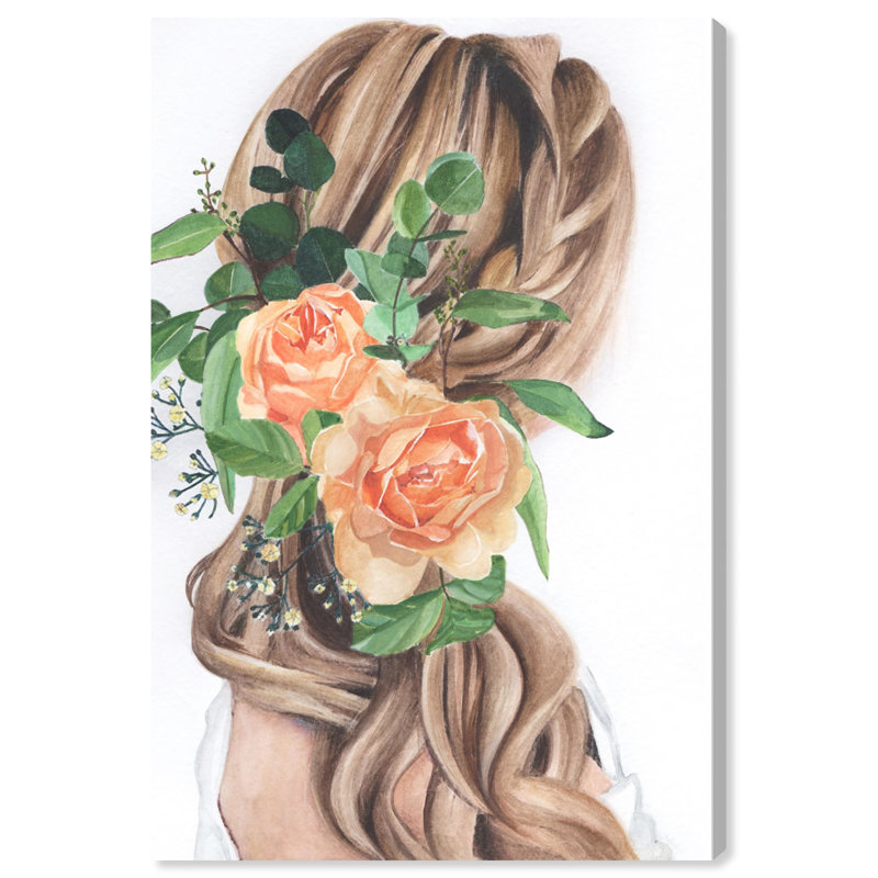 Sigi Her Braids sur toile, L 16 po x H 24 po x P 0,8 po