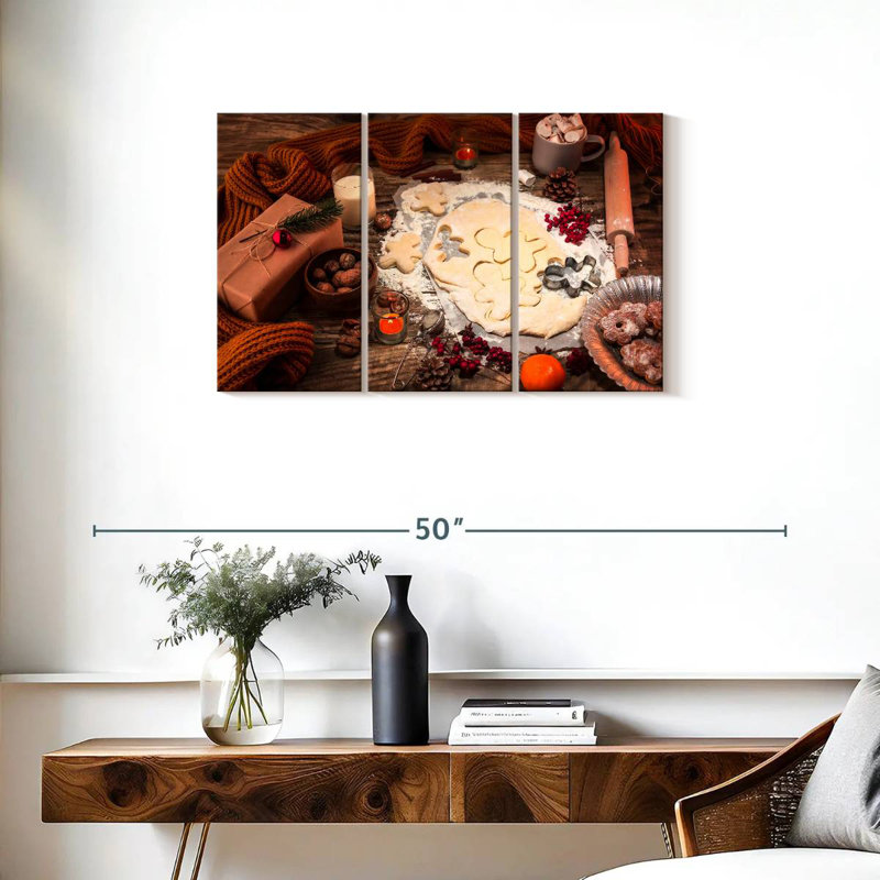 Senne Baking Gingerbread Men, 20" H x 33" W