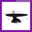 Table basse ovale en fibre de verre avec base sculptée et empilable-995697345