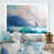 Toile blanche avec cadre photo
