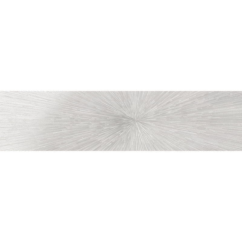 Décor Impact 12" x 47.25" Porcelain Metal Look Wall & Floor Tile, White