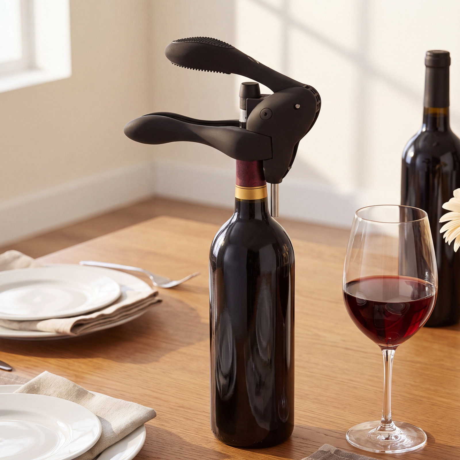 Lever Corkscrew, Black