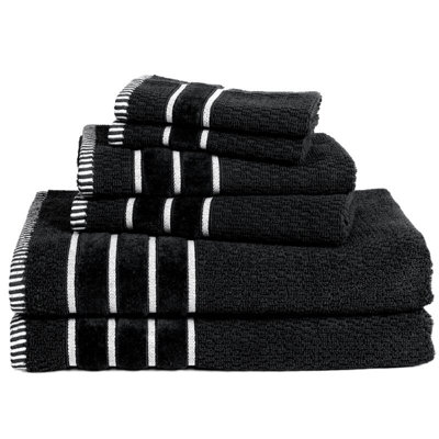 Ensemble de serviettes de bain 100% coton 6 pièces Holmer