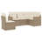 Garden Sofa Set Beige, Cream White