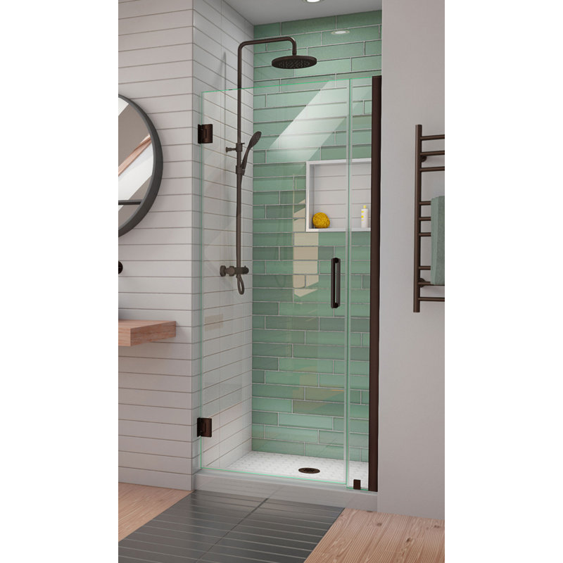 Unidoor-LS 30'' W x 72" H Hinged Frameless Shower Door with ClearMax Technology