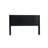 Wood Headboard, Queen Size 64.4" Wide Black Oak, Modern Wall - Mounted Fluted Wingback Design Vision, Elegant Real Makeup, Contemporary 3D Engineered Feature, And Fast Installation Time Oak Wide,-140013506