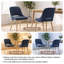 Chaise rembourrée en chenille avec pieds en bois massif-205756171-205756169