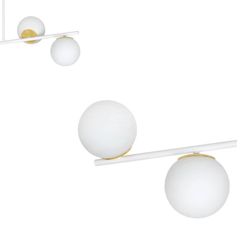 Gambier 4 - Light Unique/Statement Pendant, White