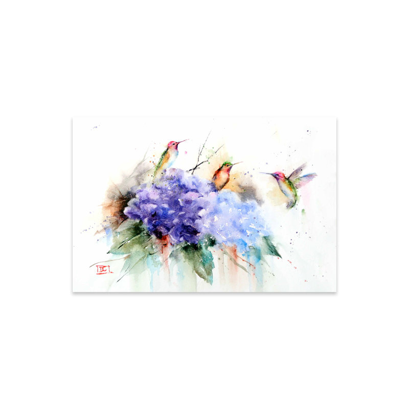 «Three Hummingbirds» par Dean Crouser - impression non encadrée