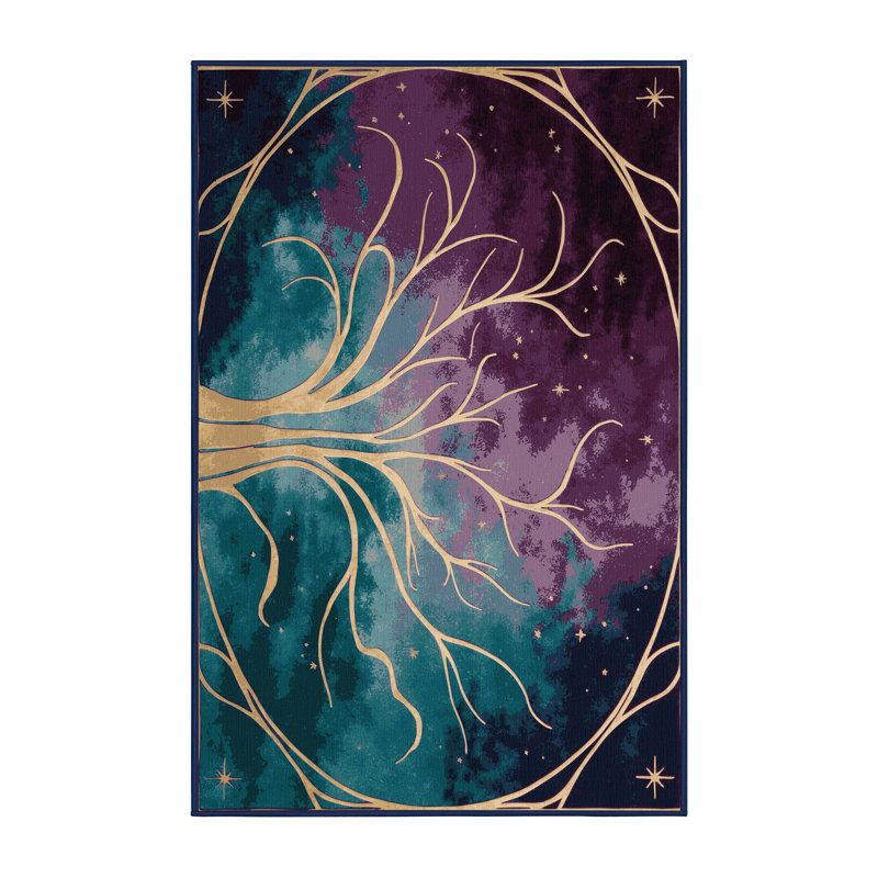 Twilight Meadow Rug, Rectangle 2' x 3'