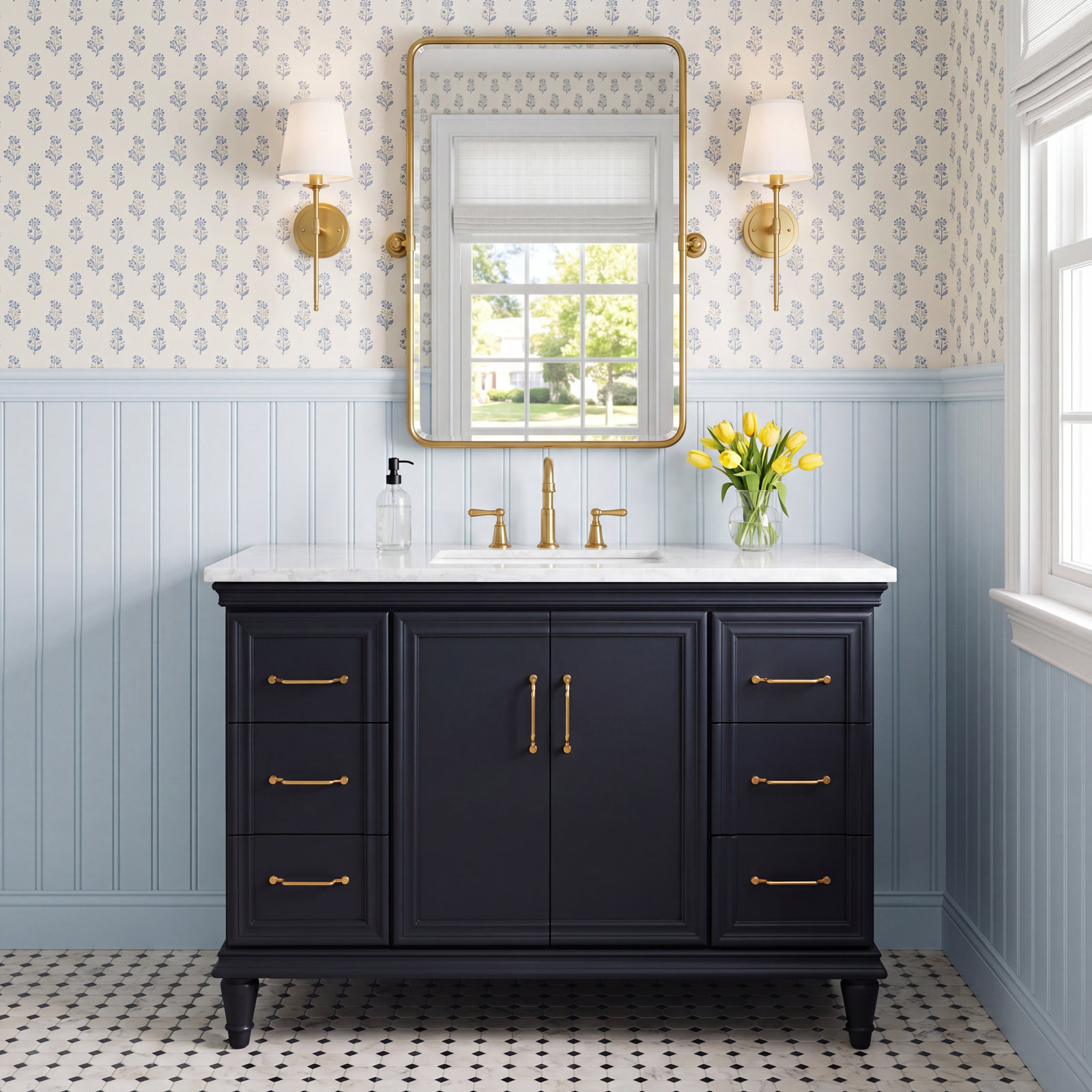 Metaza 49'' Single Bathroom Vanity, Dark Gray
