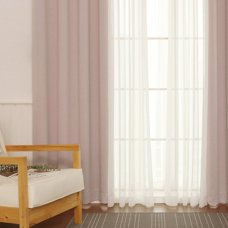 Granados Sheer Curtain, Baby Pink