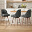 Tabouret pivotant rembourré Mangu (ensemble de 2)-24827788
