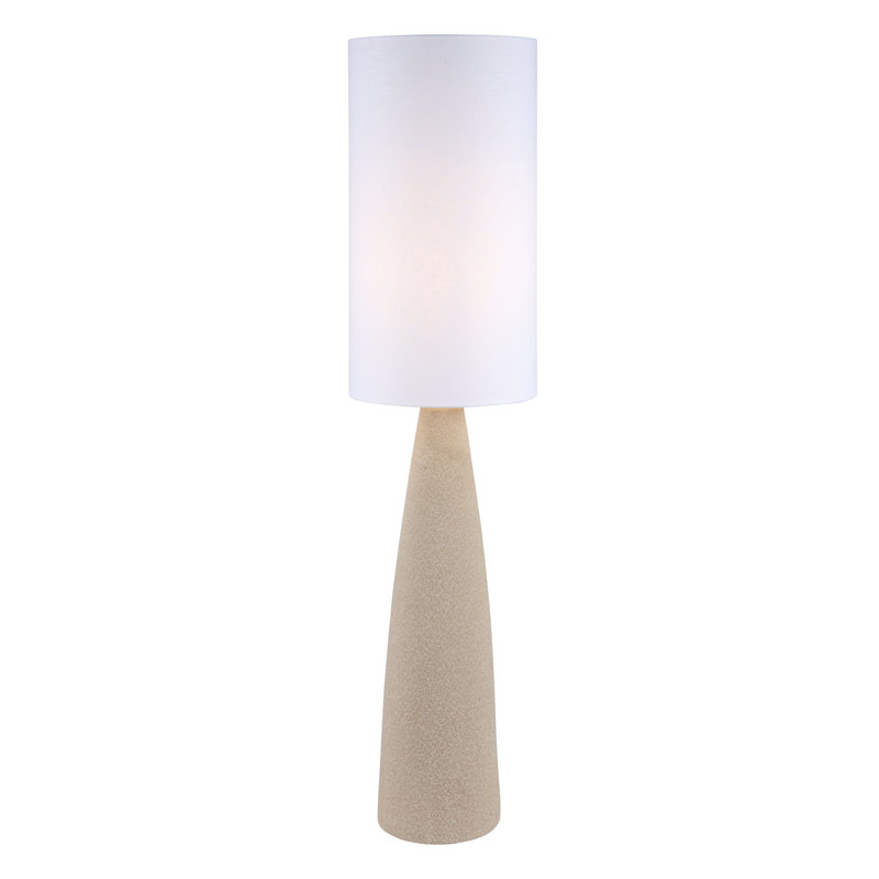 Caylon 51.5'' Column Floor Lamp, Gray