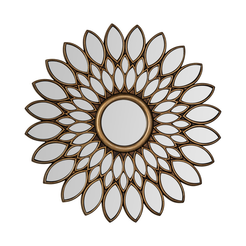 Glass Flat Wall Mirror, Bronze