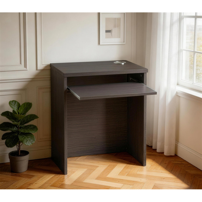 Haajra Computer Desk, Black, 72cm H x 60cm W x 54cm D