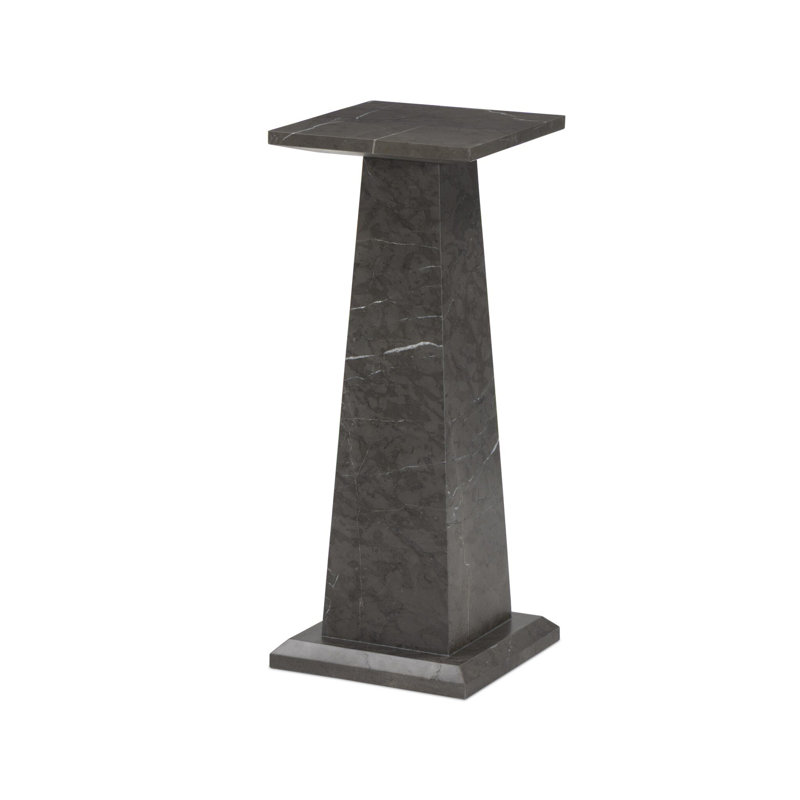 Ellric Pedestal 40", Grey Italian Marble