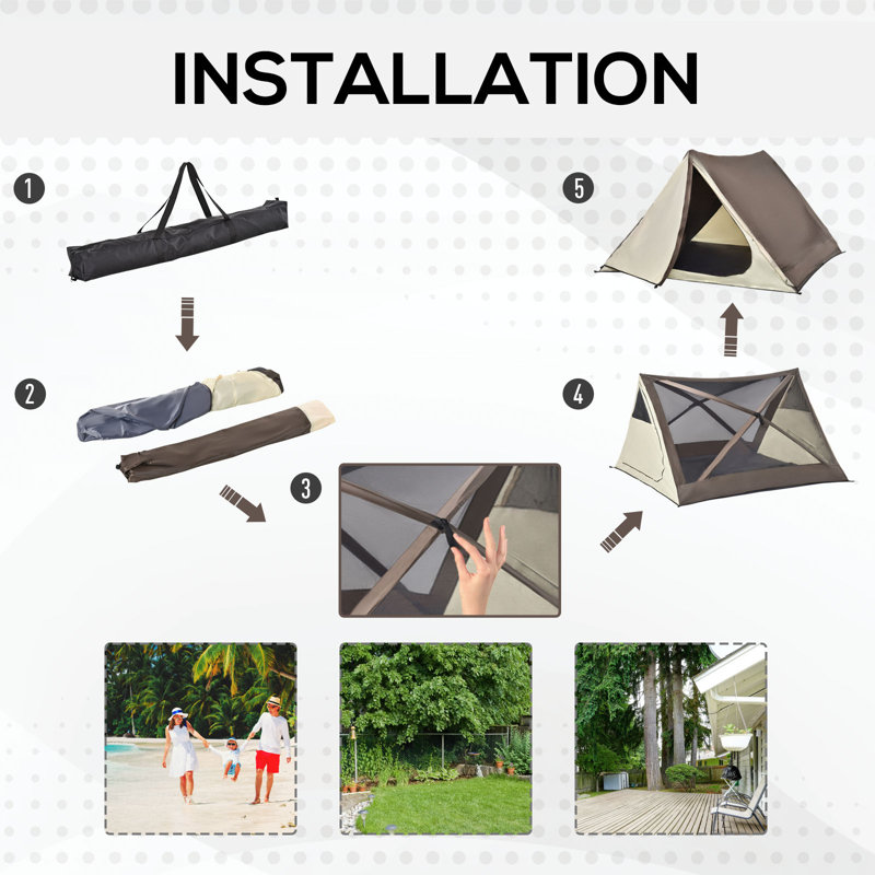 Tente automatique pour 3 personnes Cabana Beach