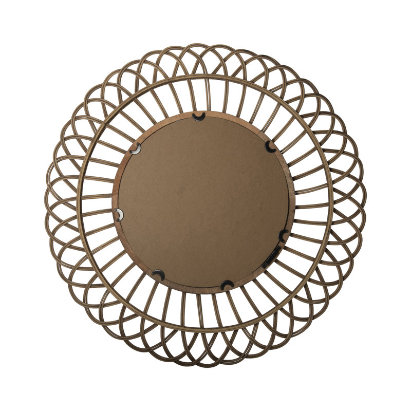 Miroir en rotin