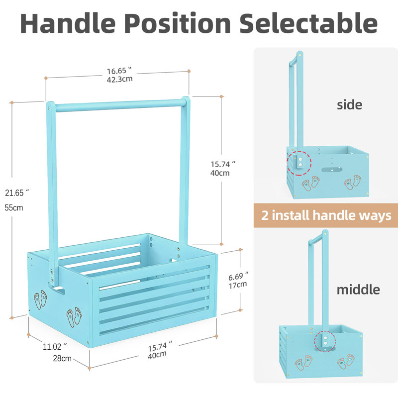 Caisse de douche de bébé, Bleu