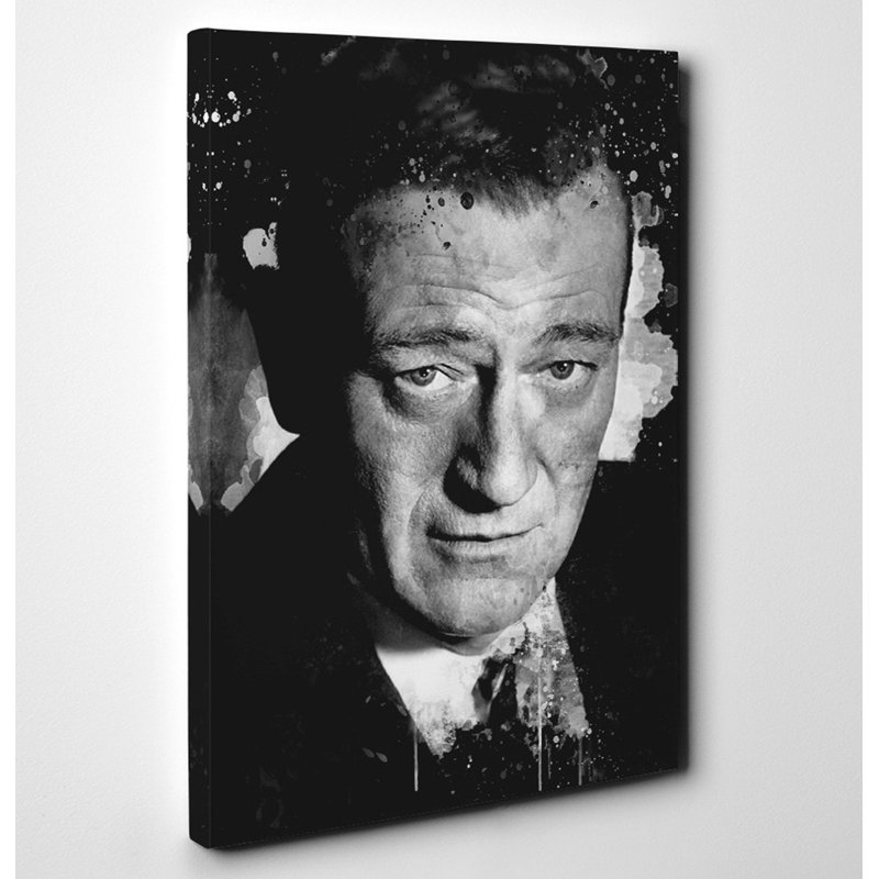 John Wayne Head Shot - Wrapped Canvas, 76cm H x 50cm W