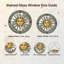 Panneau de vitrail Sun Face ， 7,8H-578507941