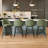 Swivel Bar Stools Set Of 2, Counter Height Bar Stools With Back & Metal Legs-Green-1857470799