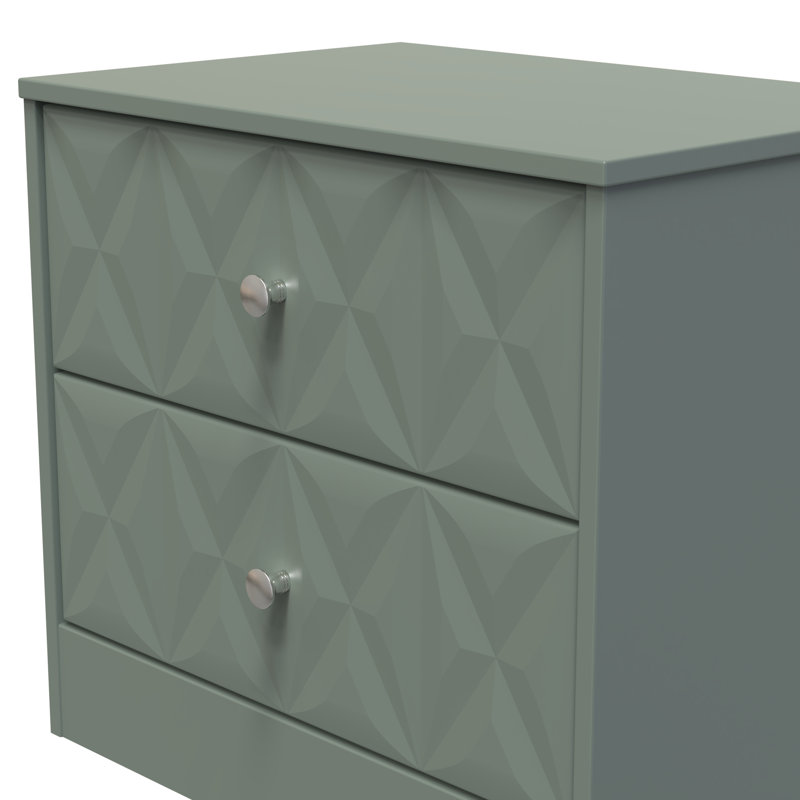 Ceinwen 58cm W Manufactured Wood Bedside Table, Reed Green